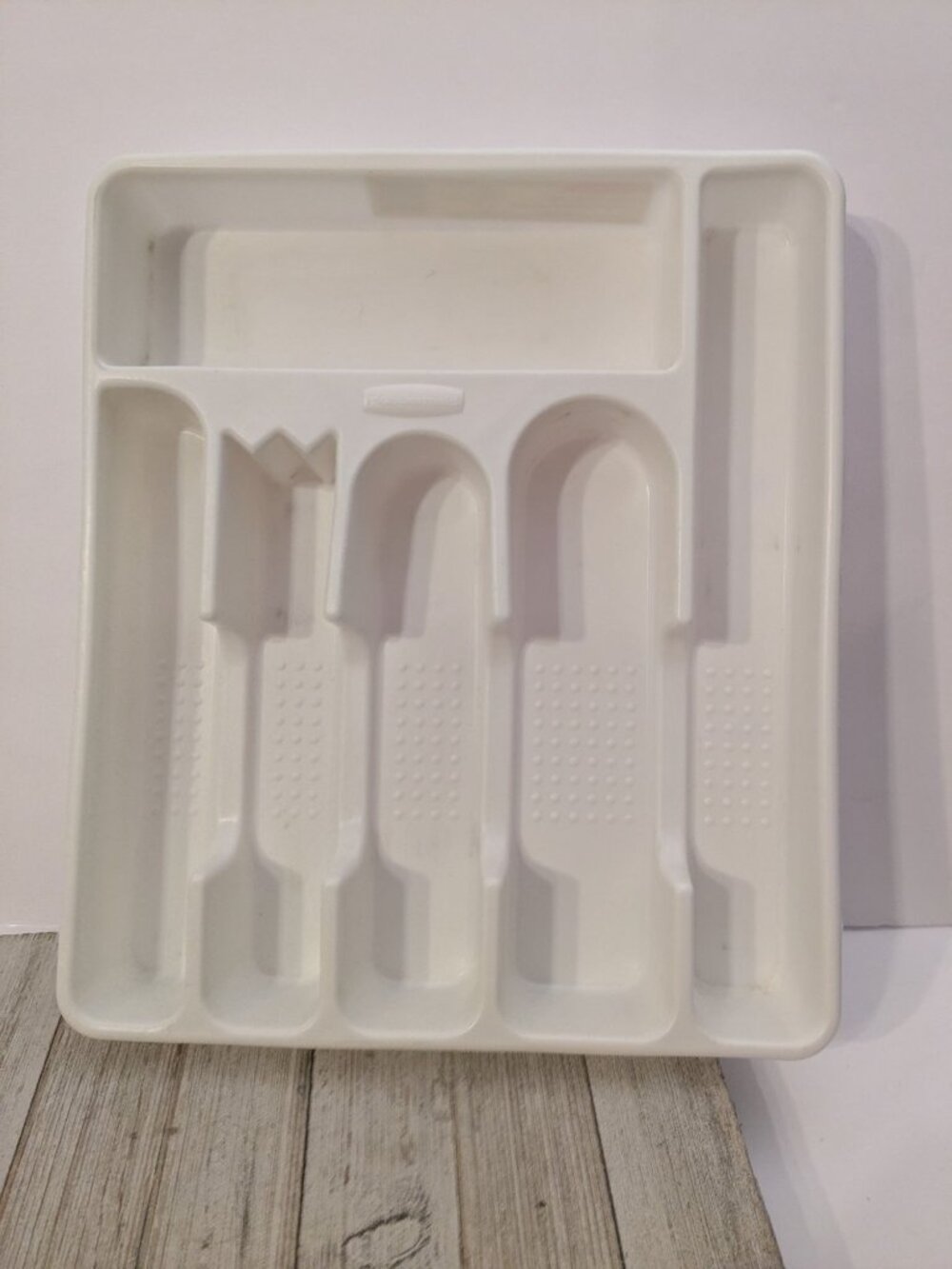 Rubbermaid White Silverware Tray Flatware Utensil Hold Drawer Organizer 2925